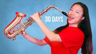 Learning How to Play the Saxophone in 30 Days [upl. by Ainud]