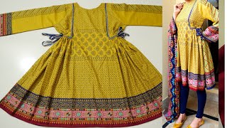 Designer Kurti design very easy cutting and stitching [upl. by Nnayecats898]