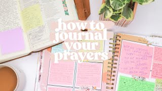 How I Pray Through My Prayer Journal Coffee and Bible Time Prayer Journal [upl. by Eeb]