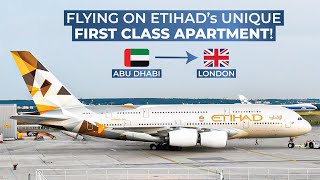 TRIPREPORT  Etihad Airways FIRST CLASS APARTMENT  Airbus A380  Abu Dhabi  London Heathrow [upl. by Nevyar]