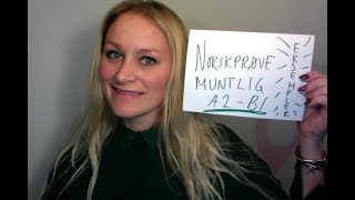 Video 462 NORSKPRØVE MUNTLIG A2 B1 eksempler [upl. by Viva]