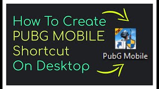 How To Create PUBG Mobile Desktop Shortcut For Gameloop  Tencent Gaming Buddy [upl. by Gesner165]