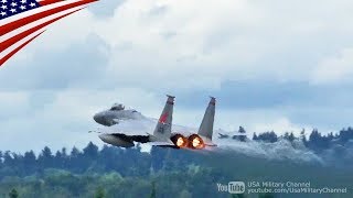 F15 Full Afterburner Takeoff amp Unrestricted Climb [upl. by Rehpotsirhcnhoj]