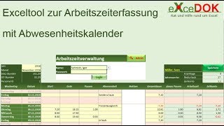 Automatisierte Arbeitszeiterfassung in Excel [upl. by Raual888]