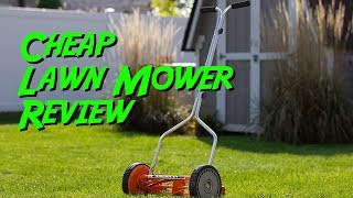 Cheap Lawn Mower  American Lawn Mower Company 1204 14 14 Inch 4 Blade Push Reel Lawn Mower [upl. by Irot]