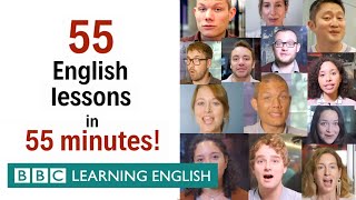 BOX SET 55 English lessons in 55 minutes Grammar amp Vocabulary Megaclass [upl. by Hoag]