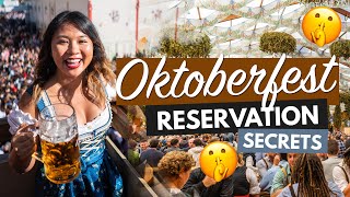 OKTOBERFEST RESERVATION GUIDE  Secret Tips for Oktoberfest Tickets in Munich [upl. by Yreved16]