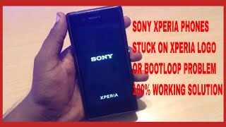 how to fix sony xperia phones stuck on xperia logo or bootloop problem [upl. by Anelagna]