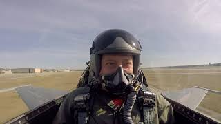 Unrestricted Climb Takeoff in F16 Fighter Jet [upl. by Mercedes81]