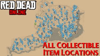 Red Dead Online  All Collectible Item Locations Interactive Map [upl. by Neela]