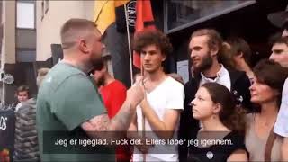 Vegan and climate activists fail blocking McDonalds Denmark [upl. by Htide]