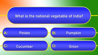 National Symbols of India Quiz  Independence Day and Republic Day Quiz  India [upl. by Tyre535]