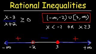 Rational Inequalities [upl. by Doelling617]