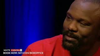 Wtf 🤣 Derek Chisora leaves Dillian Whyte stunned with laxative comment [upl. by Bartlet450]