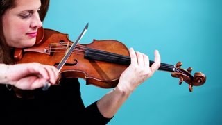 How to Play a G String  Violin Lessons [upl. by Yeltihw]