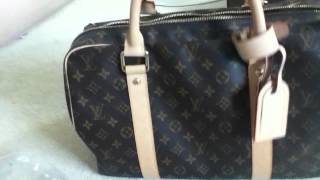 Louis Vuitton CARRYALL Authentic travel duffel bag review weekender carryon [upl. by Reyam275]