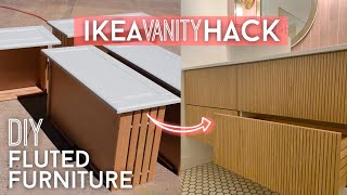 IKEA Hack  DIY Fluted Furniture  Furniture Makeover [upl. by Naloc]