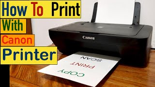 How to Print with Canon Printer [upl. by Nonarb]