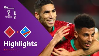 Morocco v Congo DR  FIFA World Cup Qatar 2022 Qualifier  Match Highlights [upl. by Rosette776]