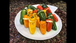 Cheese Stuffed Mini Sweet Peppers [upl. by Nerej538]