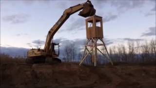 How To Build a Deer Stand  10 Minute DIY [upl. by Ansaev]