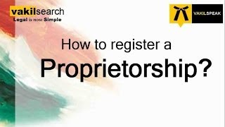 How to Register a Proprietorship Firm [upl. by Diskson]