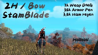 ESO PVP 2h  Bow Stamblade PVP chapter 40  Build [upl. by Ynnal]