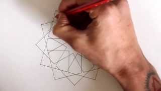 How to draw geometric design  full tutorial [upl. by Erelia]