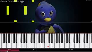 The Backyardigans  Theme Song  Piano Tutorial  Piano Cover [upl. by Sanborne]