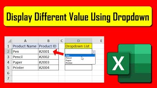 How To Create Drop Down List and Display Different Values In Excel [upl. by Kincaid]