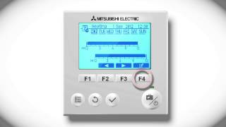 Mitsubishi Electric Ecodan FTC5 FTC4 amp FTC3  Programming hot water and heating timings [upl. by Ahsiemaj]