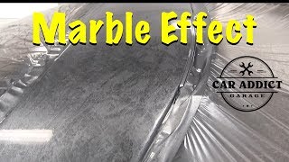 How to Custom Paint A Car With Marble Effect EASY [upl. by Jelene]