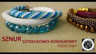 Sznur szydełkowokoralikowy  podstawy  tutorial [upl. by Sug]