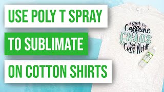 👚 Sublimation Spray for Cotton [upl. by Vasquez533]