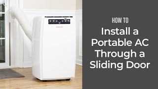 How to Install a Portable Air Conditioner Through a Sliding Door  Sylvane [upl. by Deanne]