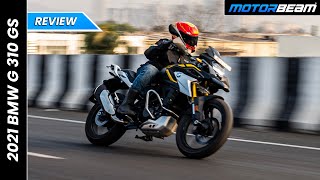 2021 BMW G 310 GS  Better Than KTM Adventure  MotorBeam [upl. by Nnaear]