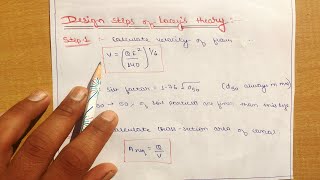 Irrigation  Laceys theory  Design steps with numerical In Hindi [upl. by Guillemette610]