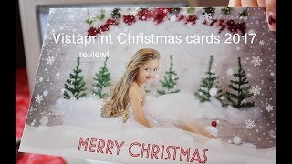 Vistaprint Christmas cards review 2017 [upl. by Leff]