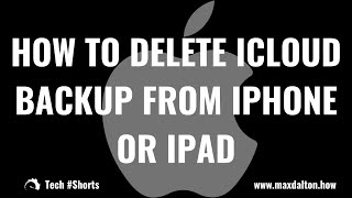 How to Delete iCloud Backup from iPhone or iPad Tech Shorts [upl. by Oramug]