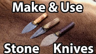 How to Make and Use a Stone Knife [upl. by Noach]