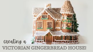 EPIC Gingerbread House 2020  Creating a Victorian Gingerbread Mansion [upl. by Ahsiekyt]