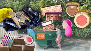 DUMPSTER DIVING AT ULTA  UNBELIEVABLE MAKEUP SCORE [upl. by Kimon]