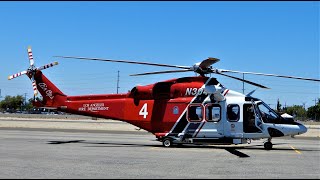 AgustaWestland AW139 StartUp amp TakeOff  LAFD Helicopter N304FD  Leonardo [upl. by Marsden]