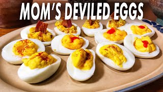 Moms Deviled Eggs  How To Make The Best Deviled Eggs [upl. by Anahsal]