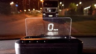 Universal Headup Display  C100 HUD for any car with OBD2 [upl. by Kurys]