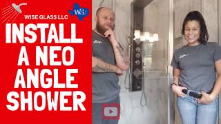 INSTALL A NEO ANGLE SHOWER [upl. by Newsom555]