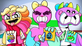 CHAPTER 4 but Theyre GIRLS Poppy Playtime Chapter 4 Animation [upl. by Natsirt]