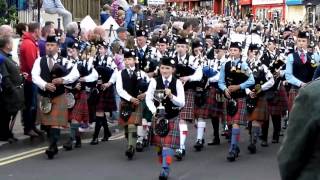 Portrush Pipe Bands Parade 2015 [upl. by Enreval]