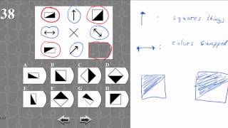 IQ TEST matrix 38 SOLVED AND EXPLAINED [upl. by Ias]