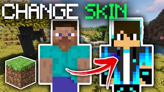 How To Change Skin In Minecraft Updated  Minecraft Skin Tutorial [upl. by Arot847]